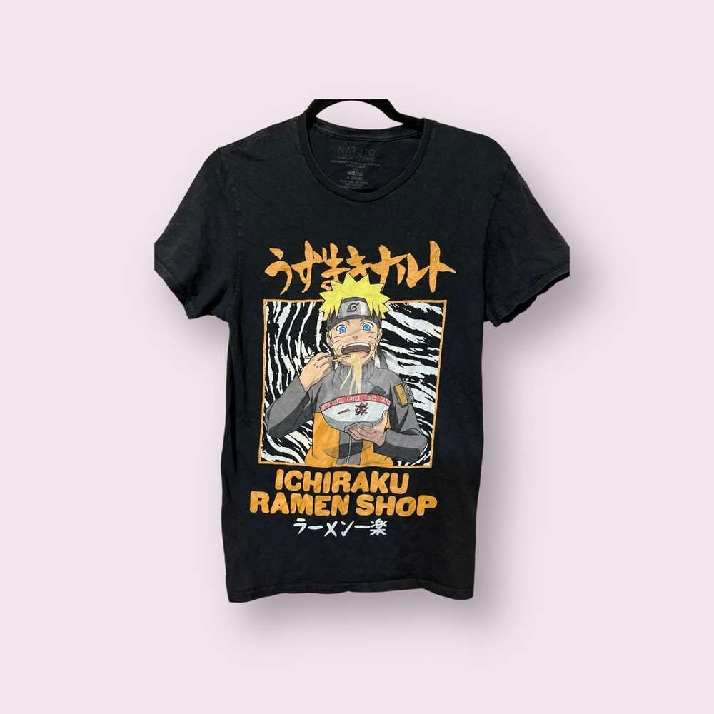 EUC Men's Naruto Graphic T-shirt Size S Black